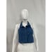 Sovere Advance Denim Blue Halterneck Crop Shirt Size L - NWT