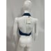 Sovere Advance Denim Blue Halterneck Crop Shirt Size L - NWT