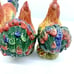 Ceramic Chicken Rooster Napkin Holder Salt & Pepper Set