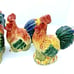 Ceramic Chicken Rooster Napkin Holder Salt & Pepper Set