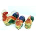 Ceramic Chicken Rooster Napkin Holder Salt & Pepper Set