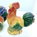 Ceramic Chicken Rooster Napkin Holder Salt & Pepper Set