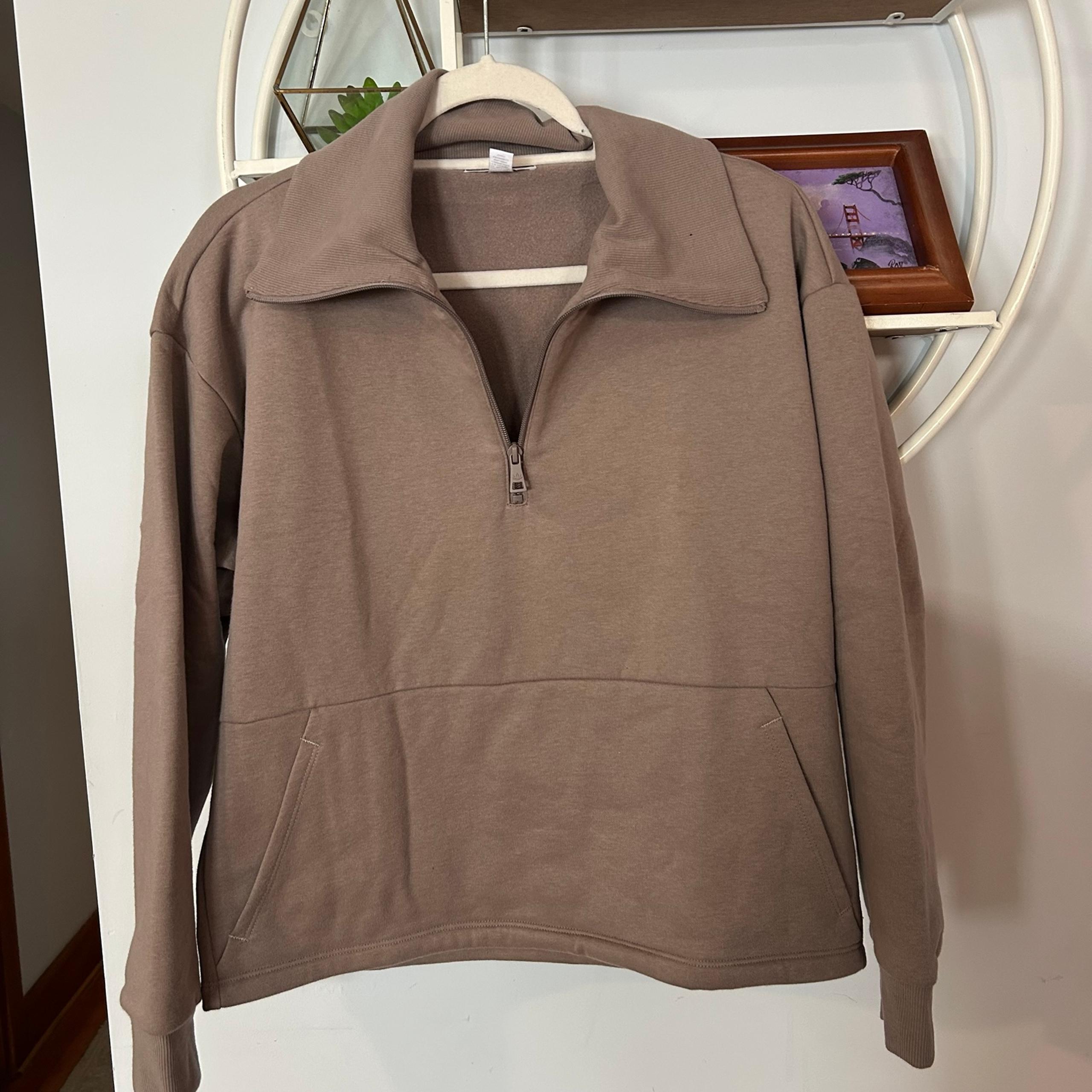 Beyond Yoga Women’s XS Extra Small Trek Half Zip Pull Over Sweatshirt Oyster NWT