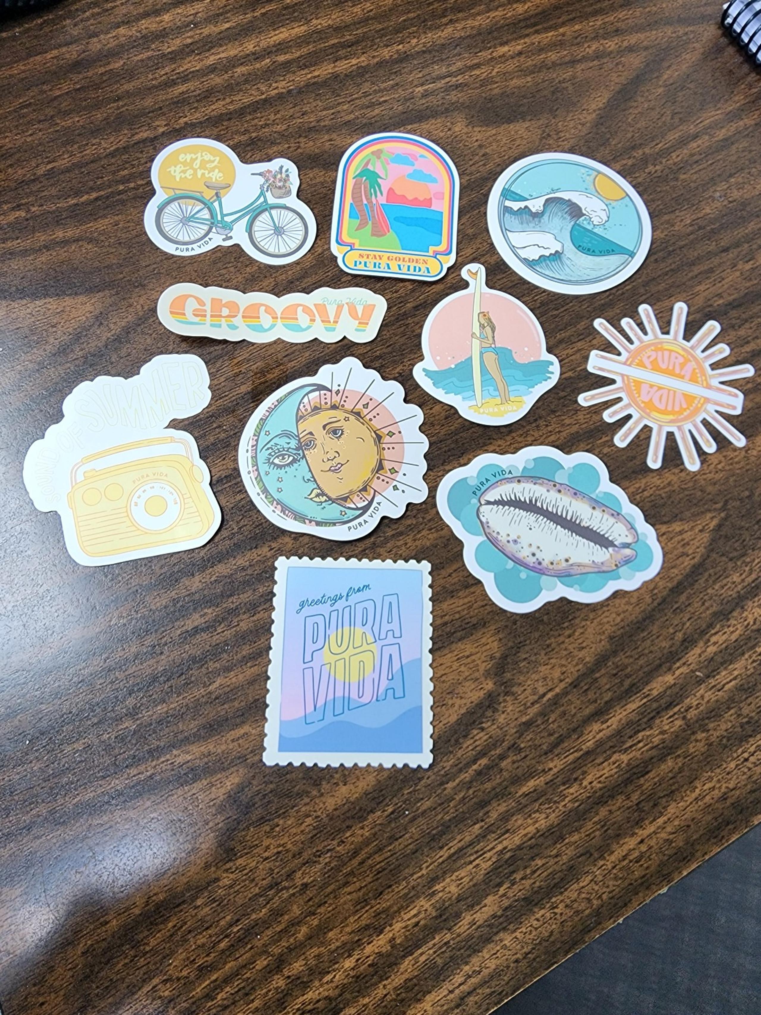 Pura Vida stickers