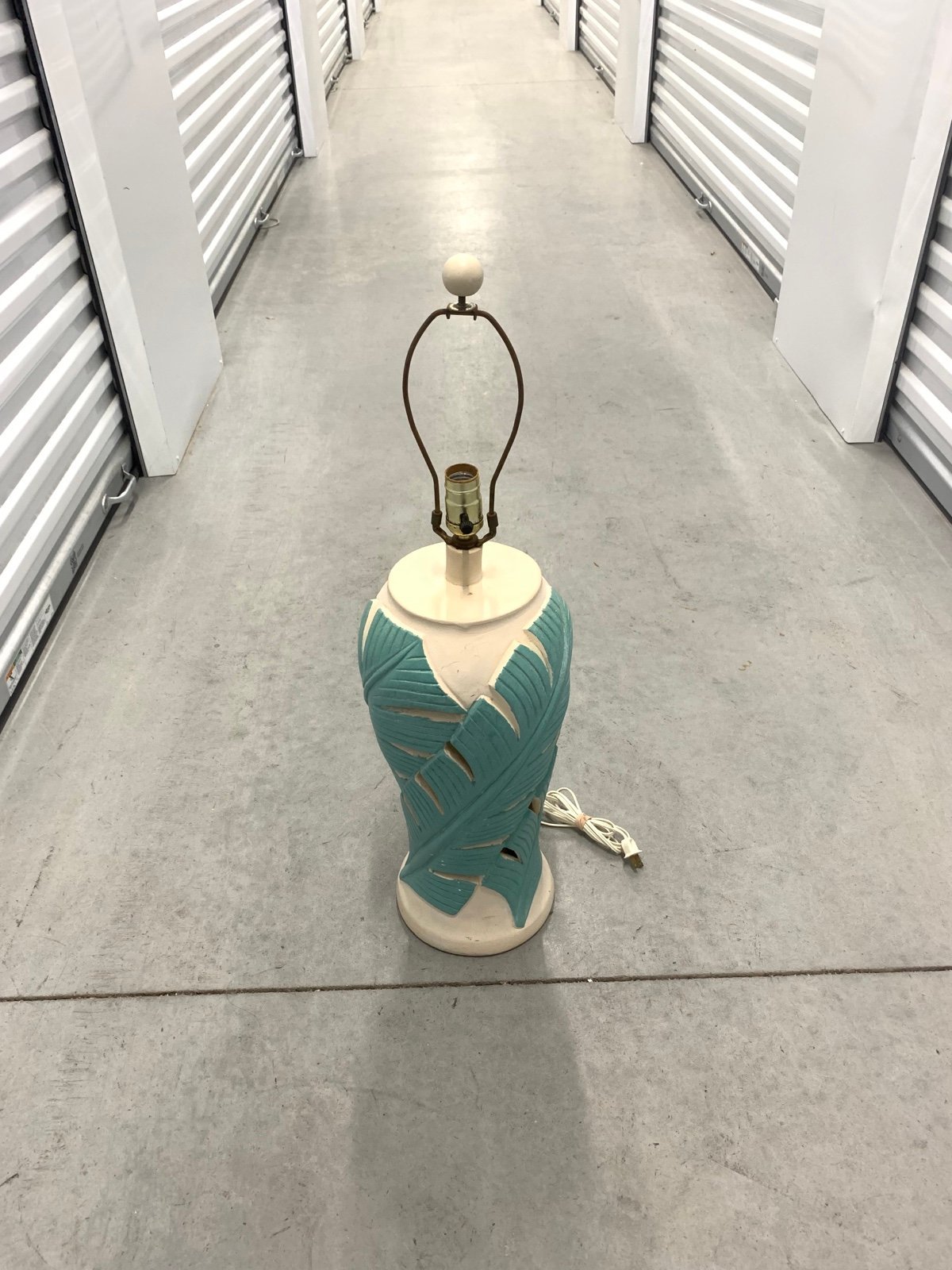1980s Palm Beach Regency Style Ceramic Table Lamp by Sunset Lamps