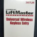 NEW LiftMaster 387LM Wireless Digital Keyless Entry Universal Garage Door Keypad