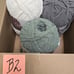 BERNAT BLANKET YARN SMOKEY GREEN VINTAGE WHITE & DARK GREY 10.5 OZ