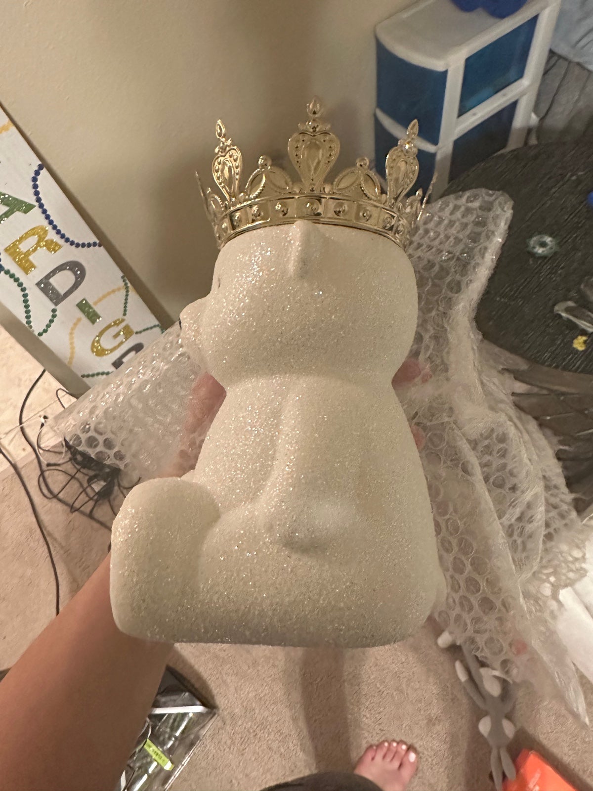 Bath and Body Works royal polar bear candle holder