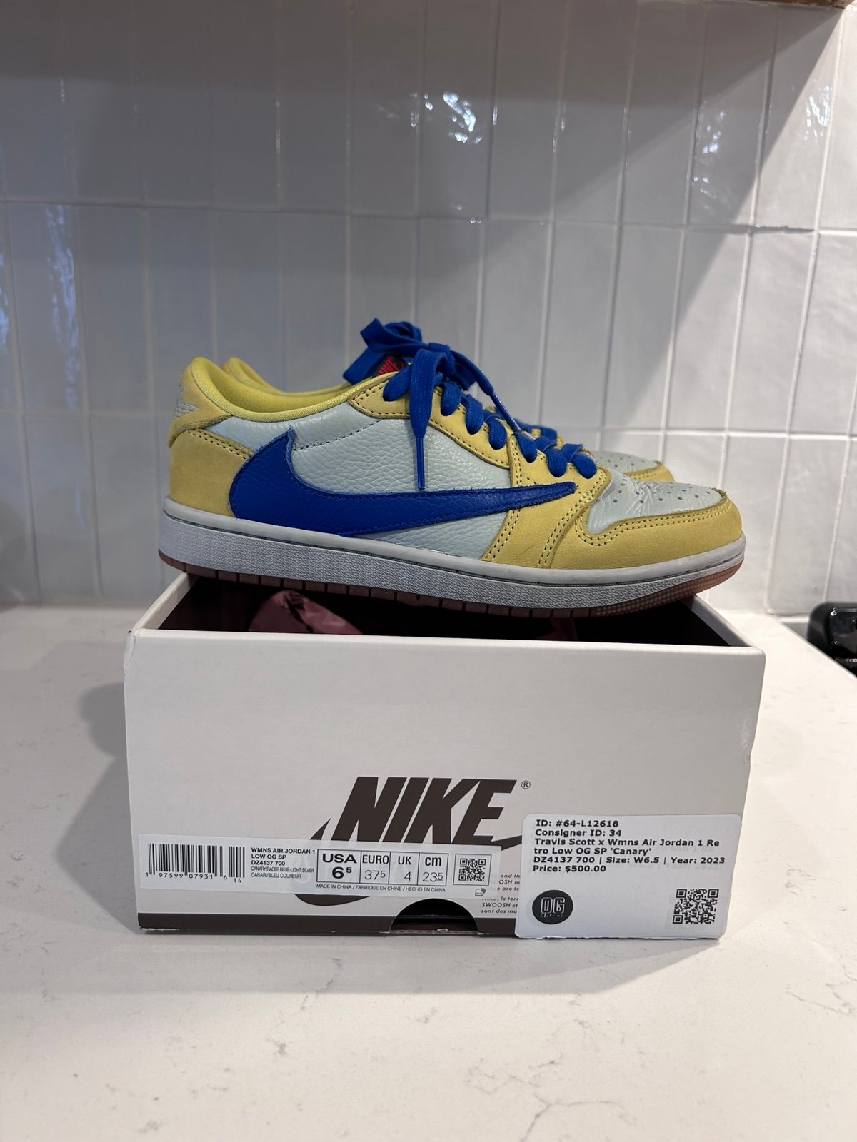 Authentic Nike Travis Scott Low Jordan 1’s