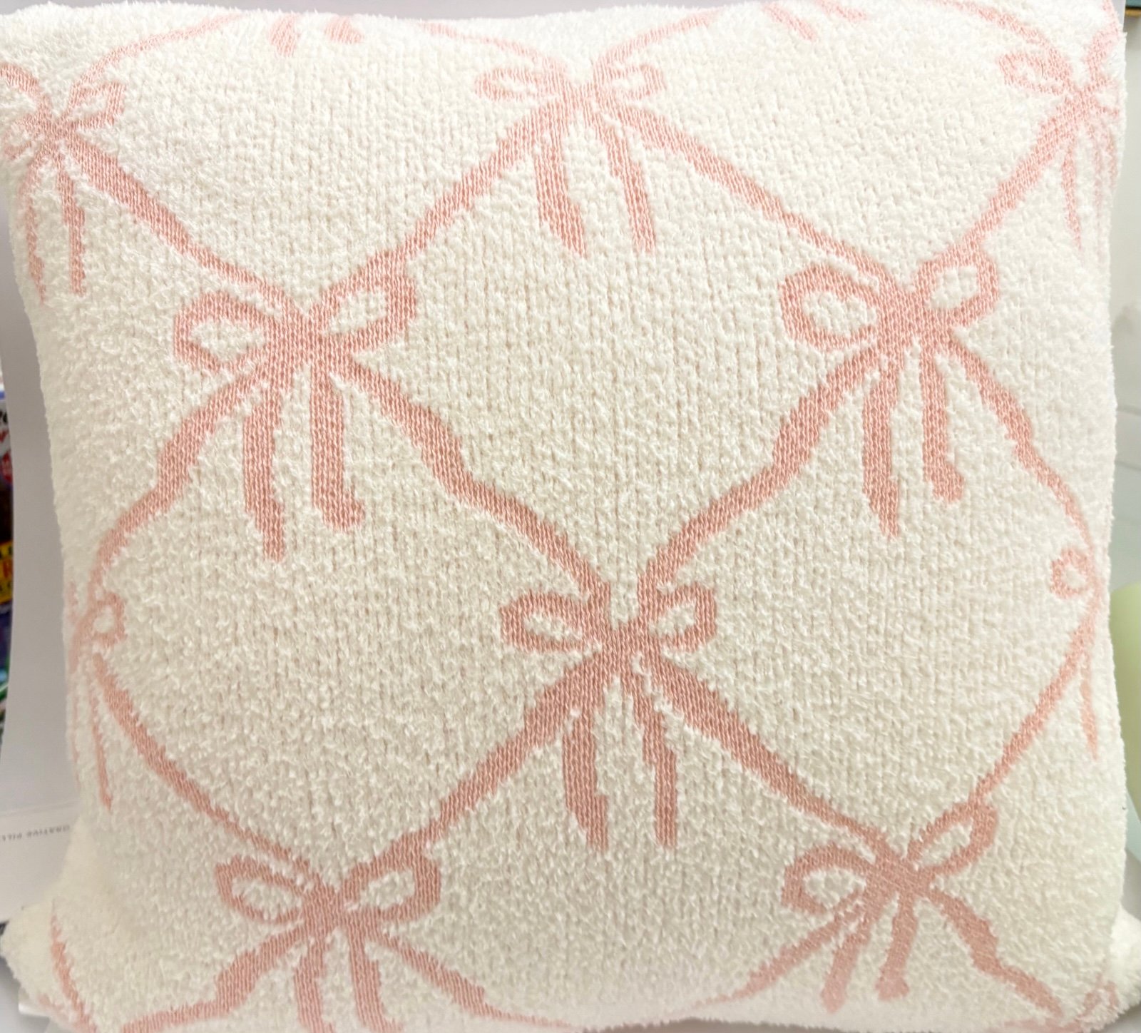 Bella Lux Coquette Bow Pillow NEW