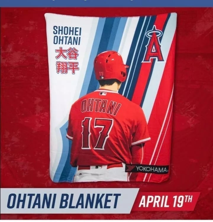 Novelty Shohei Ohtani Blanket Distribution Of Ballparks Rare Limited Edition
