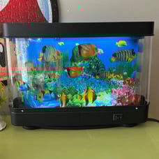 LED Decorative Motion Lamp Night Light Artificial Fake Fish Tank Mini Living