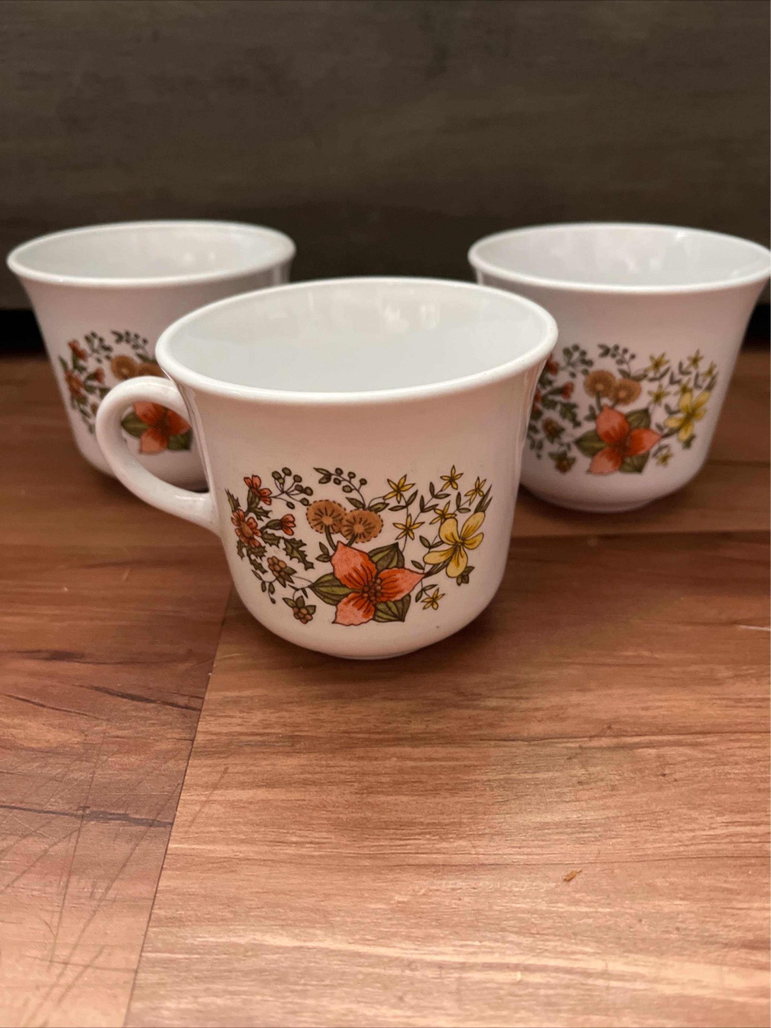 3 Corelle Corning Indian Summer pattern Coffee Tea Hot Chocolate Cup Mug