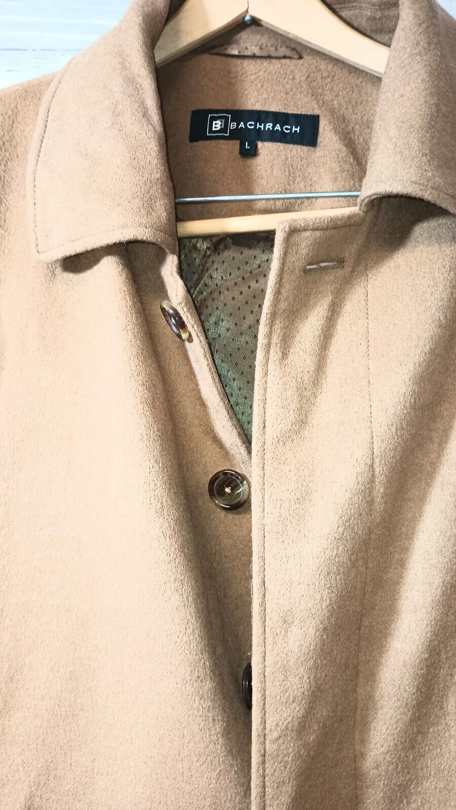 Men's Bacharach Wool & Cashmere Peacoat Sz L
