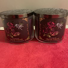 BBW Halloween ghoul friend 3wick candles x2