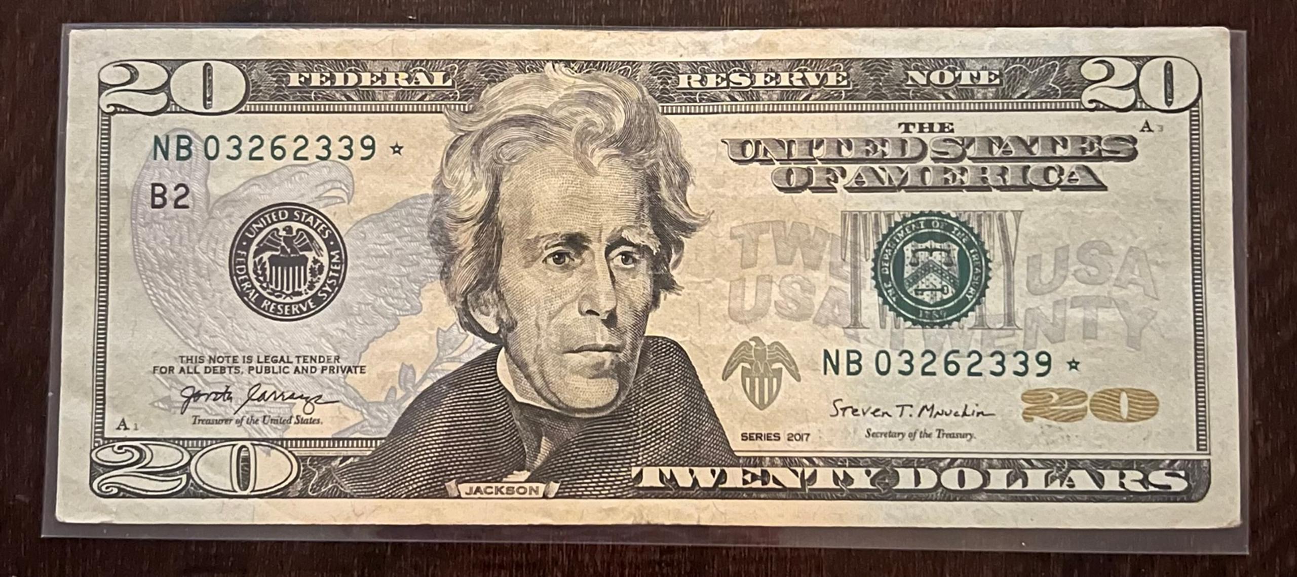 Collectible $20 Star Note - Series 2017