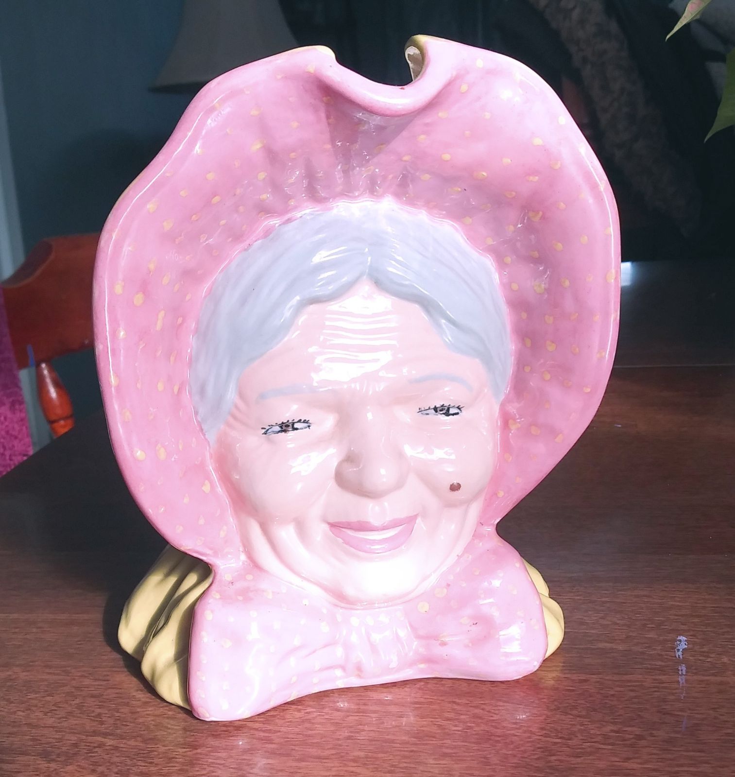 Vintage Rare Old Woman Pitcher