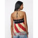 NWT Ralph Lauren Denim & Supply Patriotic Fringe Halter Top Stars & Stripes XL