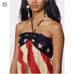 NWT Ralph Lauren Denim & Supply Patriotic Fringe Halter Top Stars & Stripes XL