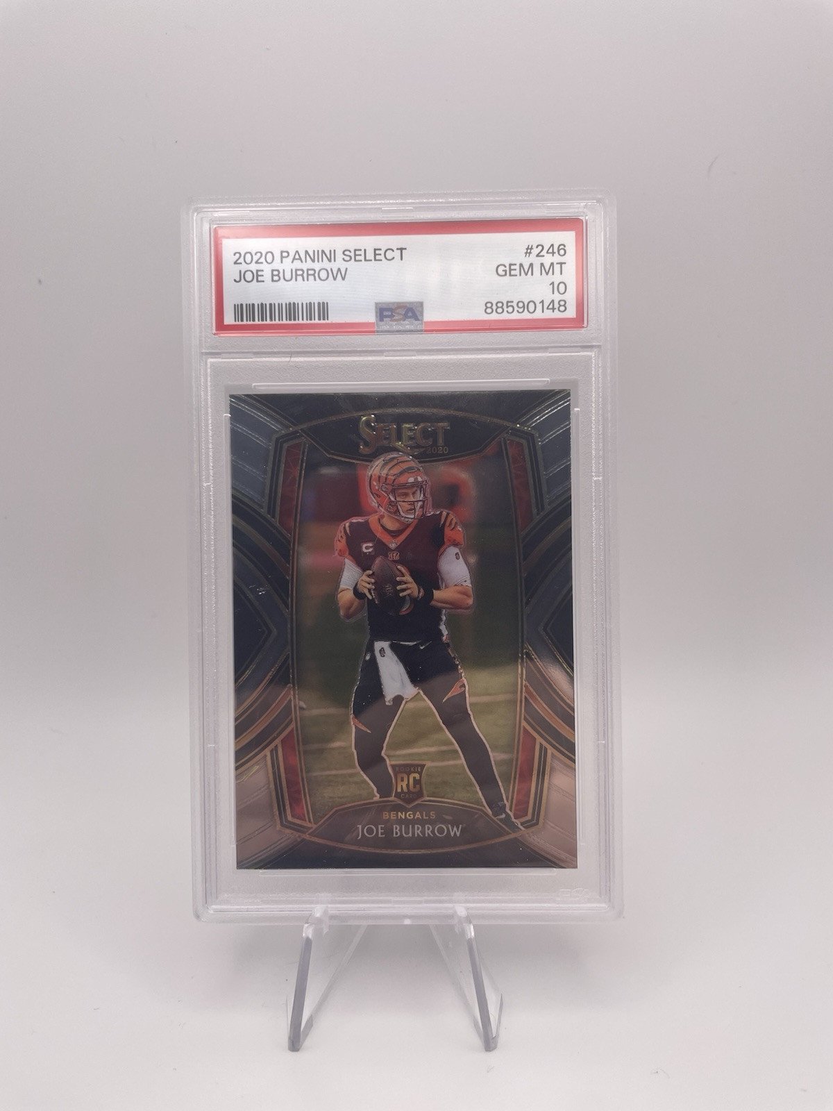 2020 Panini Select - Club Level Joe Burrow #246 (RC) PSA 10