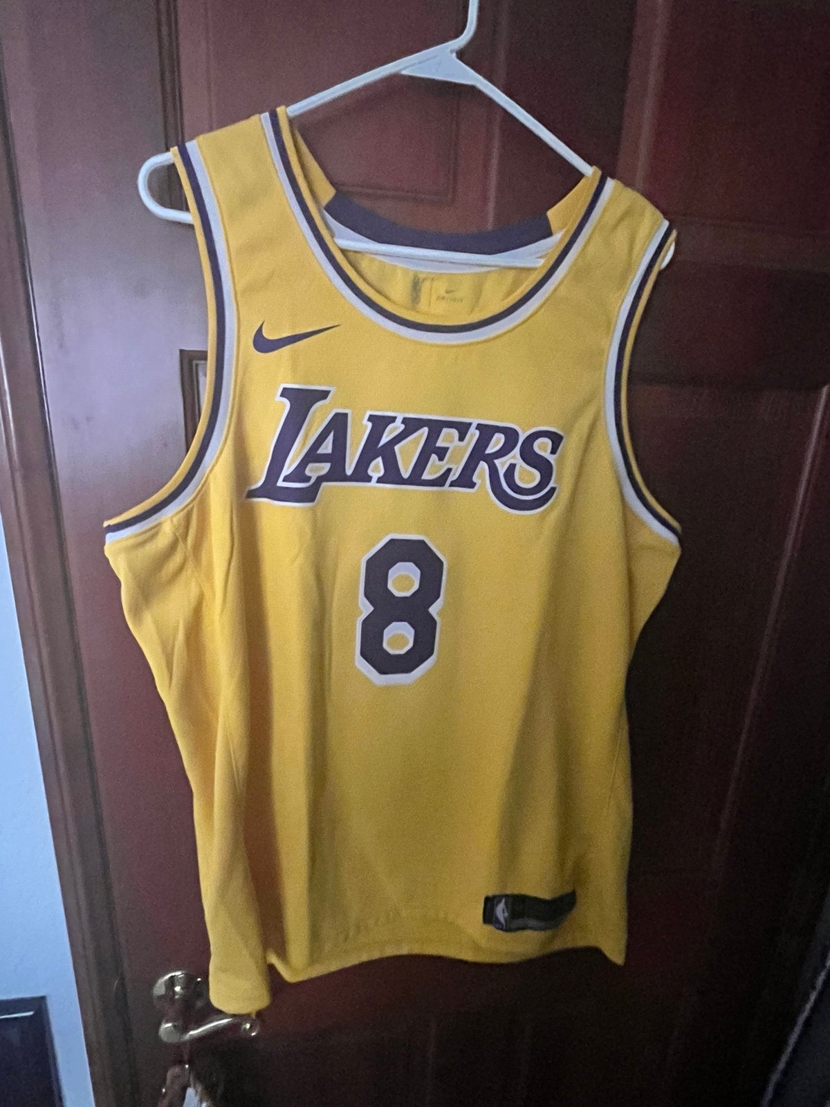 Los Angeles Lakers Legend Kobe Bryant 8 Jersey (Yellow)