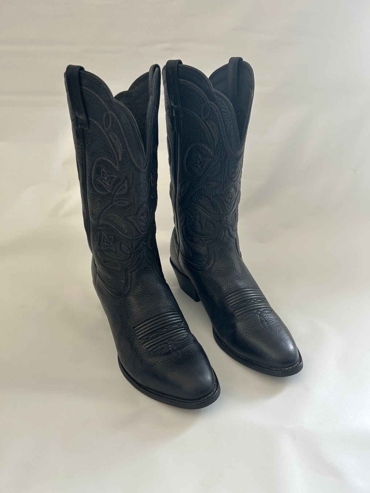 Ariat Womens Heritage Black Leather Western Boots Size 8B