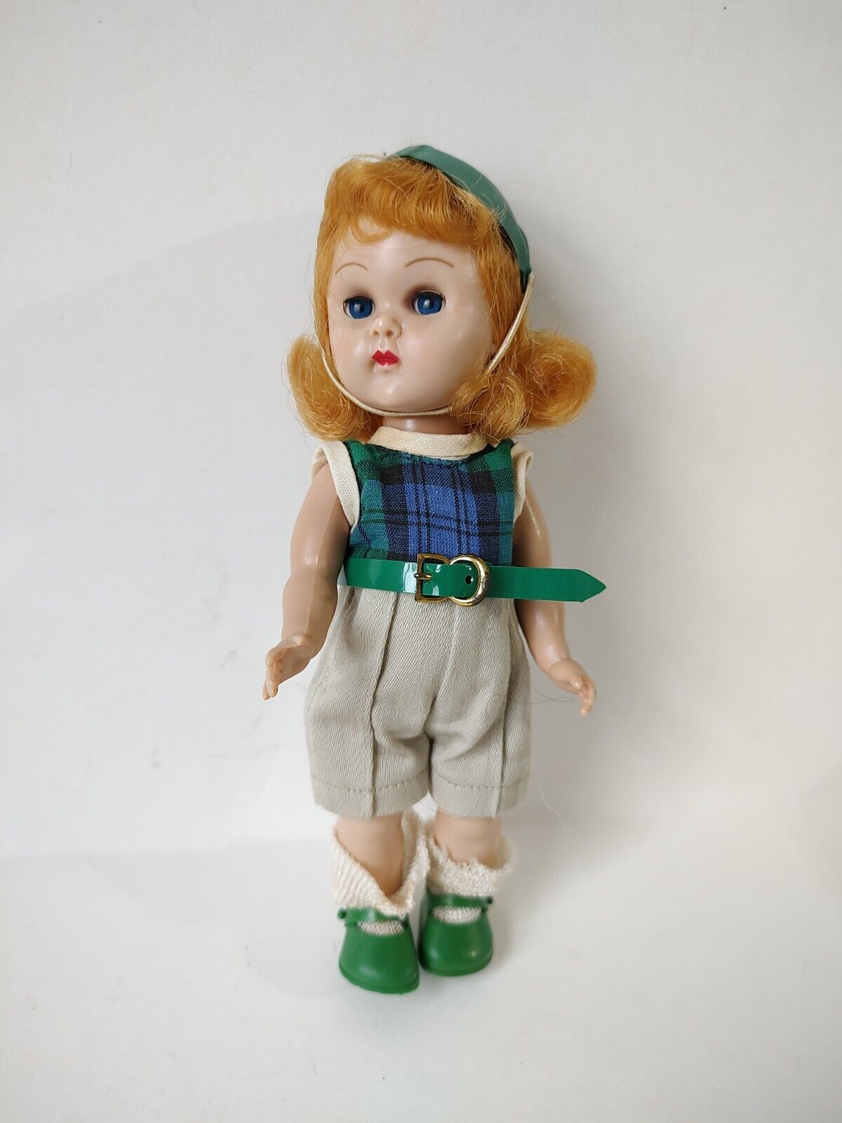 Vintage Vogue Ginny doll blonde in gym kids outfit walker