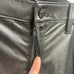 NWT Chicos Black Faux Leather Front pointe Slim Fit Pants 5-Pocket Size 1.5R 10R