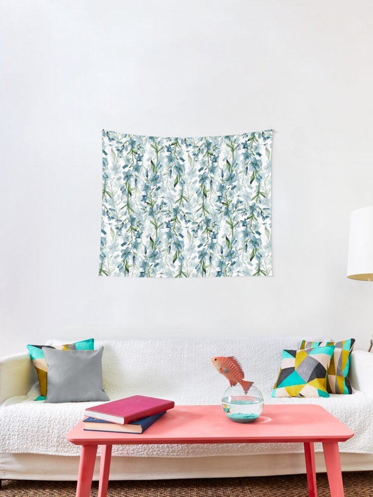 Blue Branches Tapestry