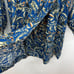 185 Sezane Blue Ruffle Button Long Sleeve Augustine Robe Mini Dress Size 36 / 4