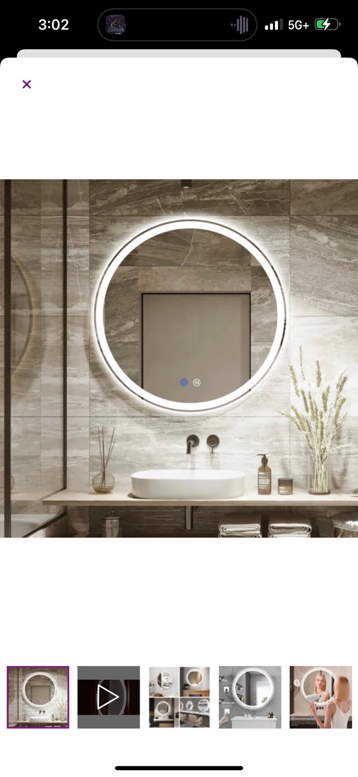 NEW led vanity mirror 24”