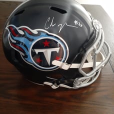 Chris CJ2K Johnson Signed Full Size Helmet