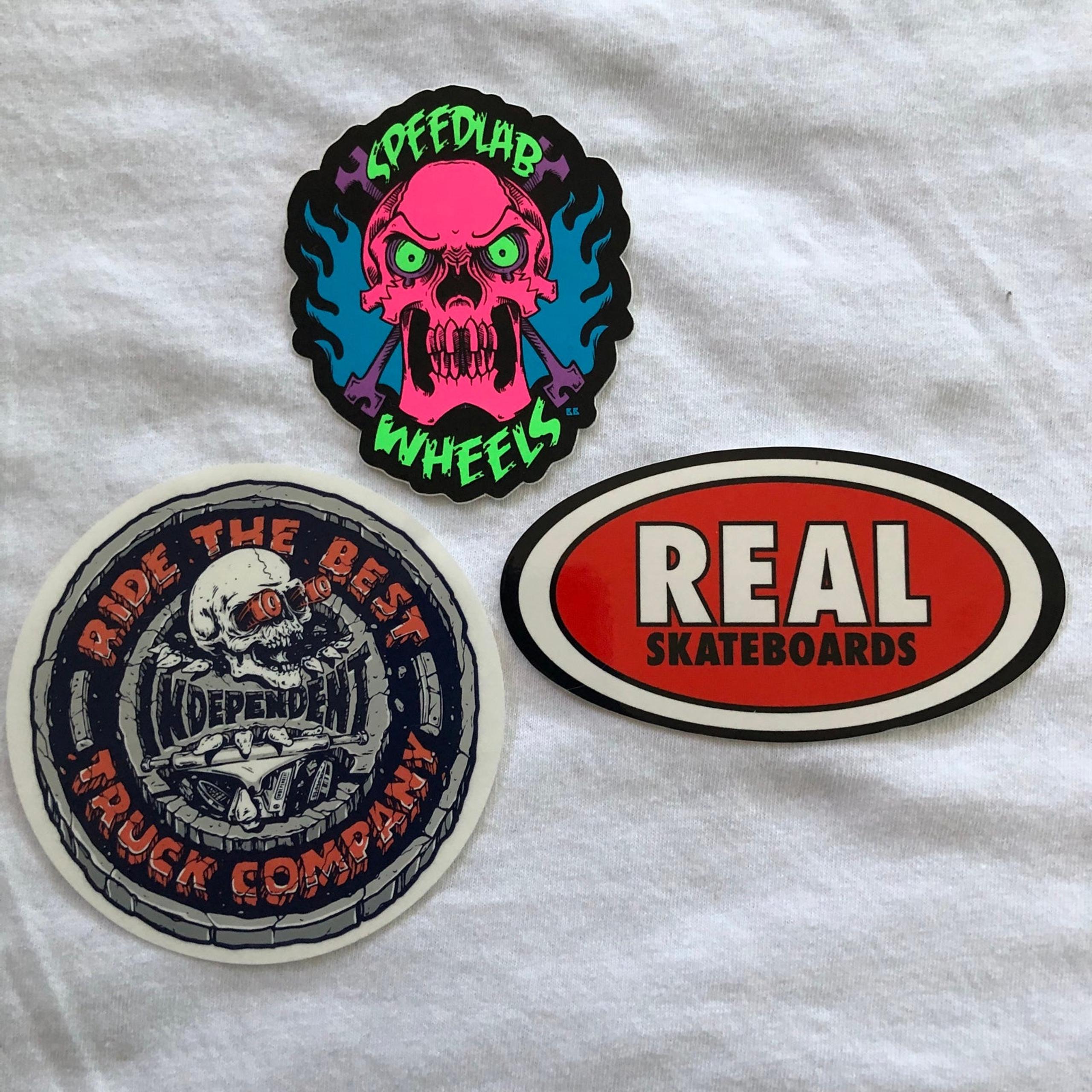Skateboard stickers