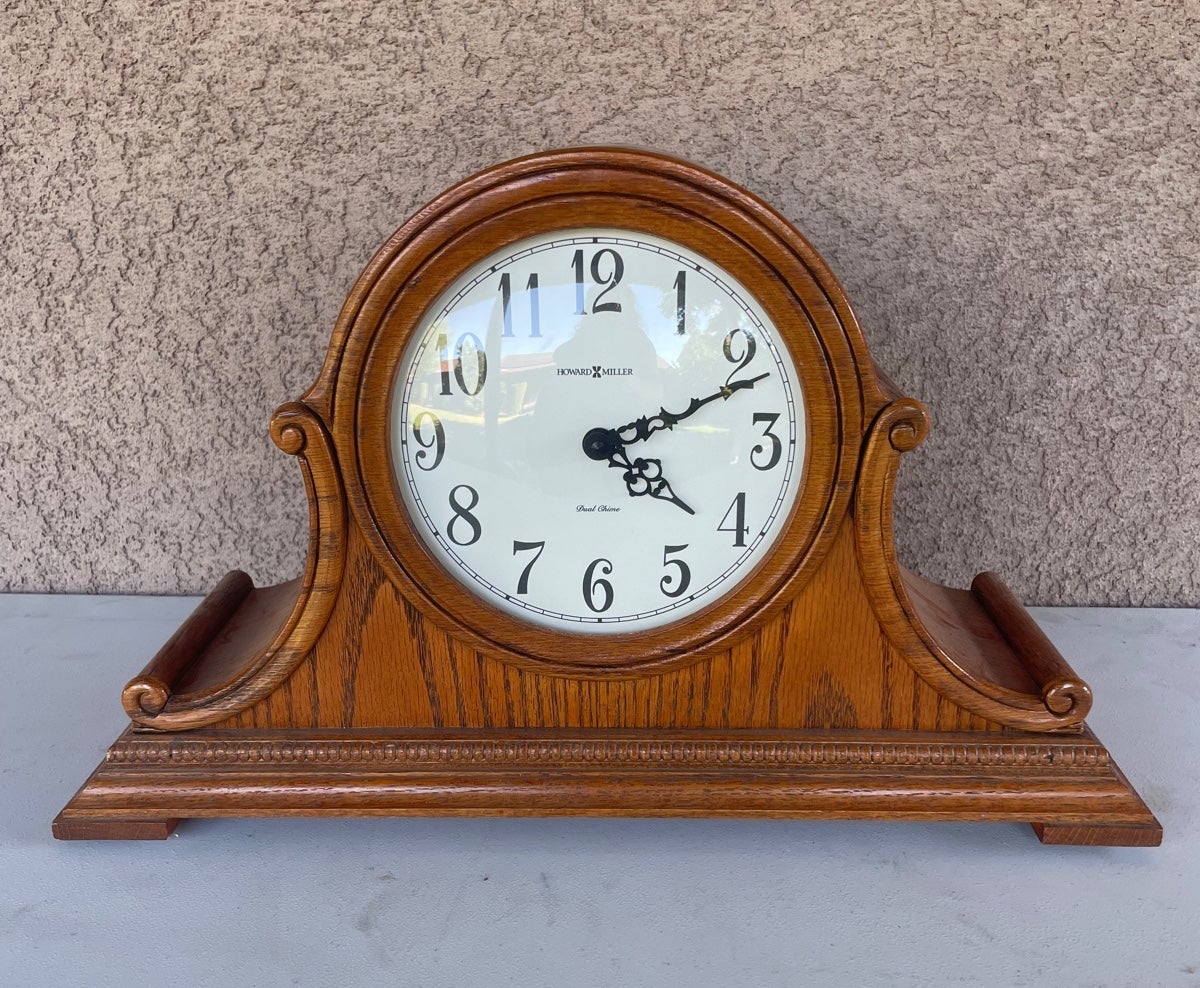 Howard Miller Dual Chime Oak Clock