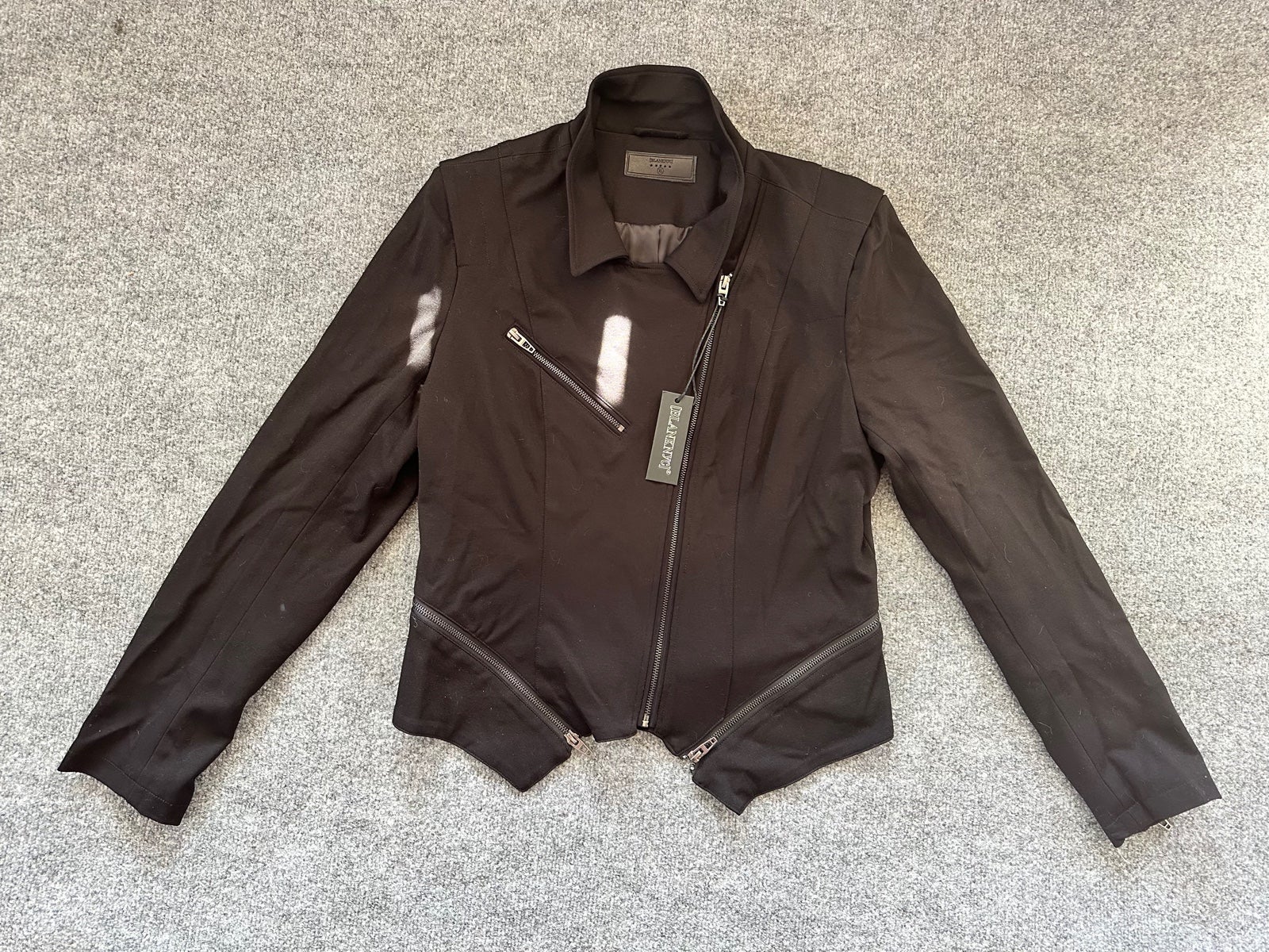 NWT Women’s Blank NYC Black Zip up Biker Style Jacket