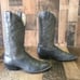 Hondo Vintage Gray Western Cowboy Boots Mens 11.5 C