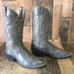 Hondo Vintage Gray Western Cowboy Boots Mens 11.5 C