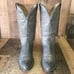 Hondo Vintage Gray Western Cowboy Boots Mens 11.5 C