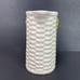 Ceramic White Basket Weave Pitcher Hand Painted Fruit Branch Vintage Farmhouse