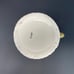 Ceramic White Basket Weave Pitcher Hand Painted Fruit Branch Vintage Farmhouse