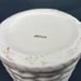 Ceramic White Basket Weave Pitcher Hand Painted Fruit Branch Vintage Farmhouse