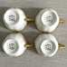 VTG 4 Sets Royal Chelsea English Bone China Gold & White Teacups & Saucers #648A