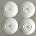 VTG 4 Sets Royal Chelsea English Bone China Gold & White Teacups & Saucers #648A