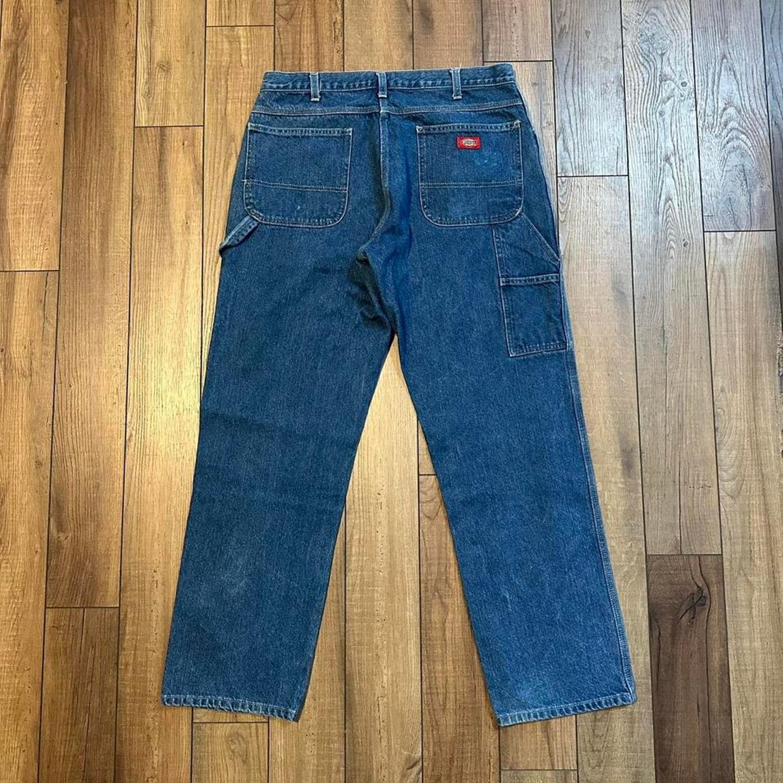 Dickies baggy relaxed fit blue jeans size 36 x 34