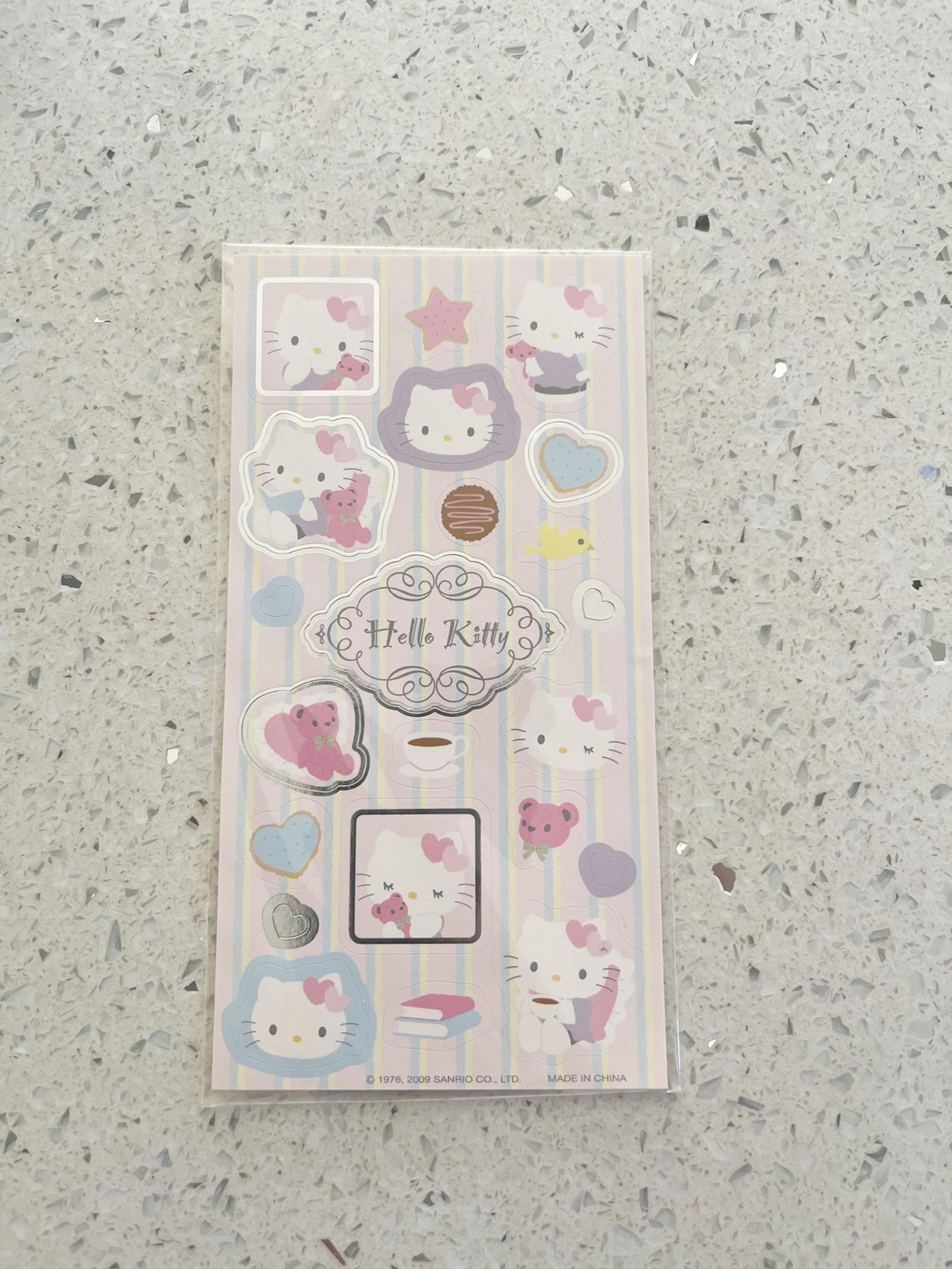 Hello Kitty Sanrio Vintage 2009 Stickers Sheet