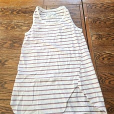 Frank&Eileen tee lab striped white,black &red tank sz Small