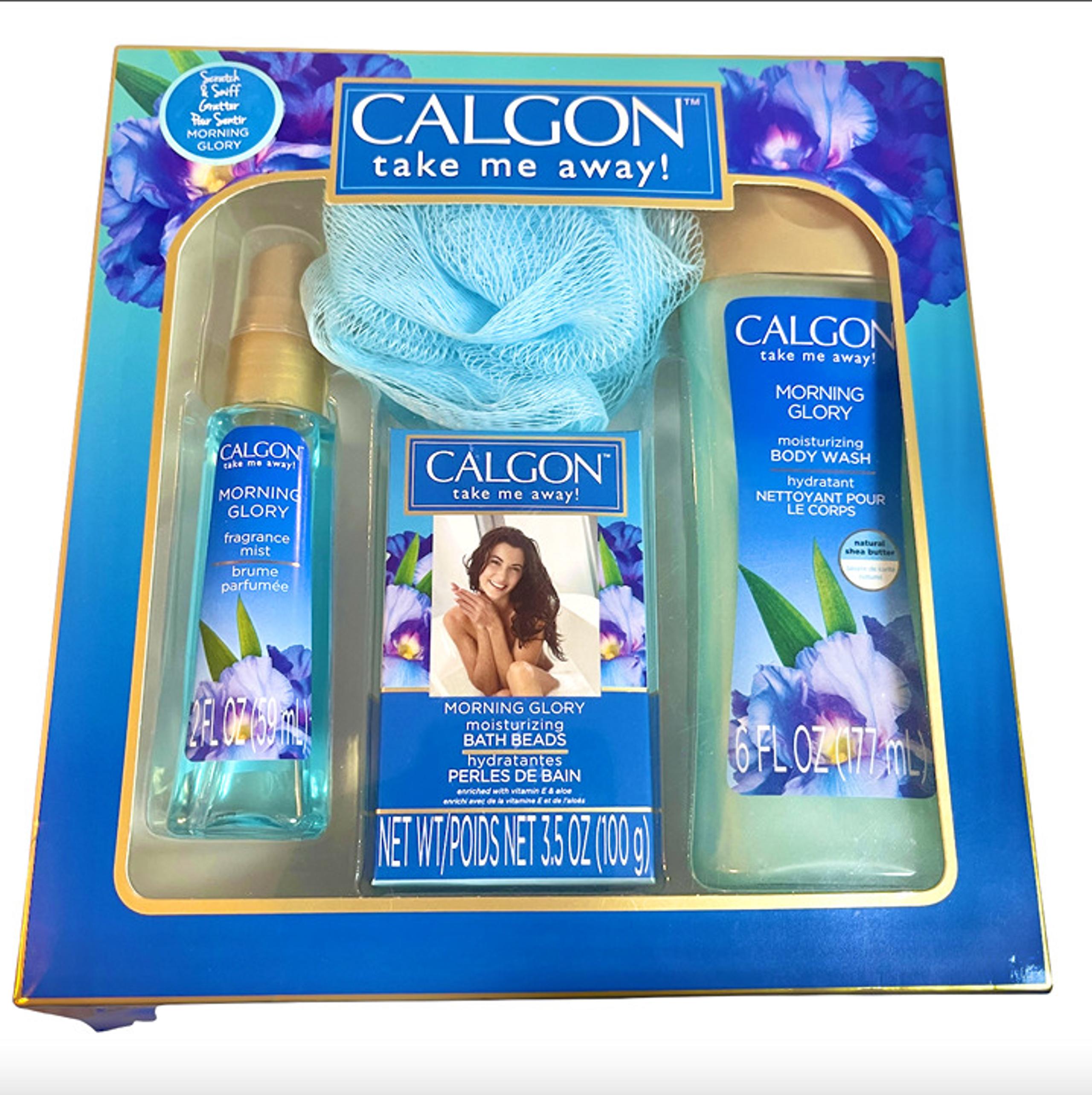 "Take Me Away" MORNING GLORY 4 piece Gift Set NEW in Box - Calgon