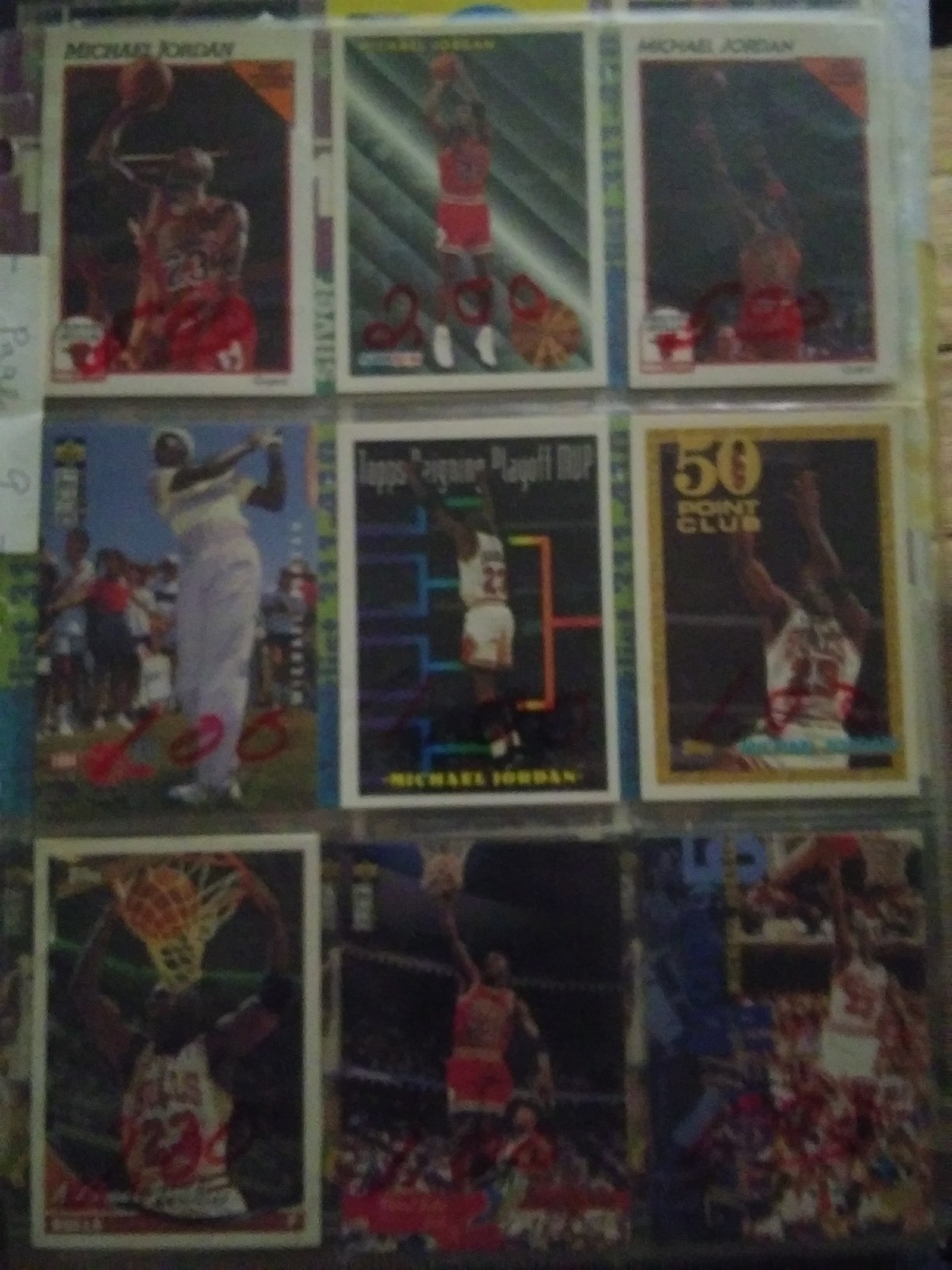 9 MICHAEL JORDAN CARDS