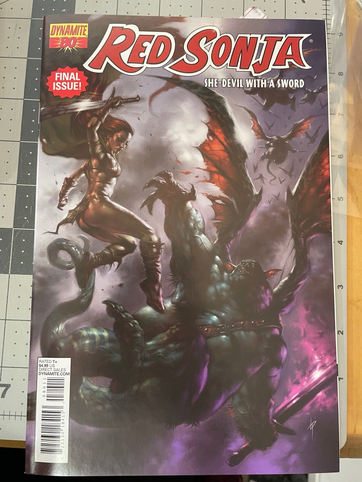 RED SONJA #80 DYNAMITE 2013 Last Issue PARRILLO Cover high grade Combine ship