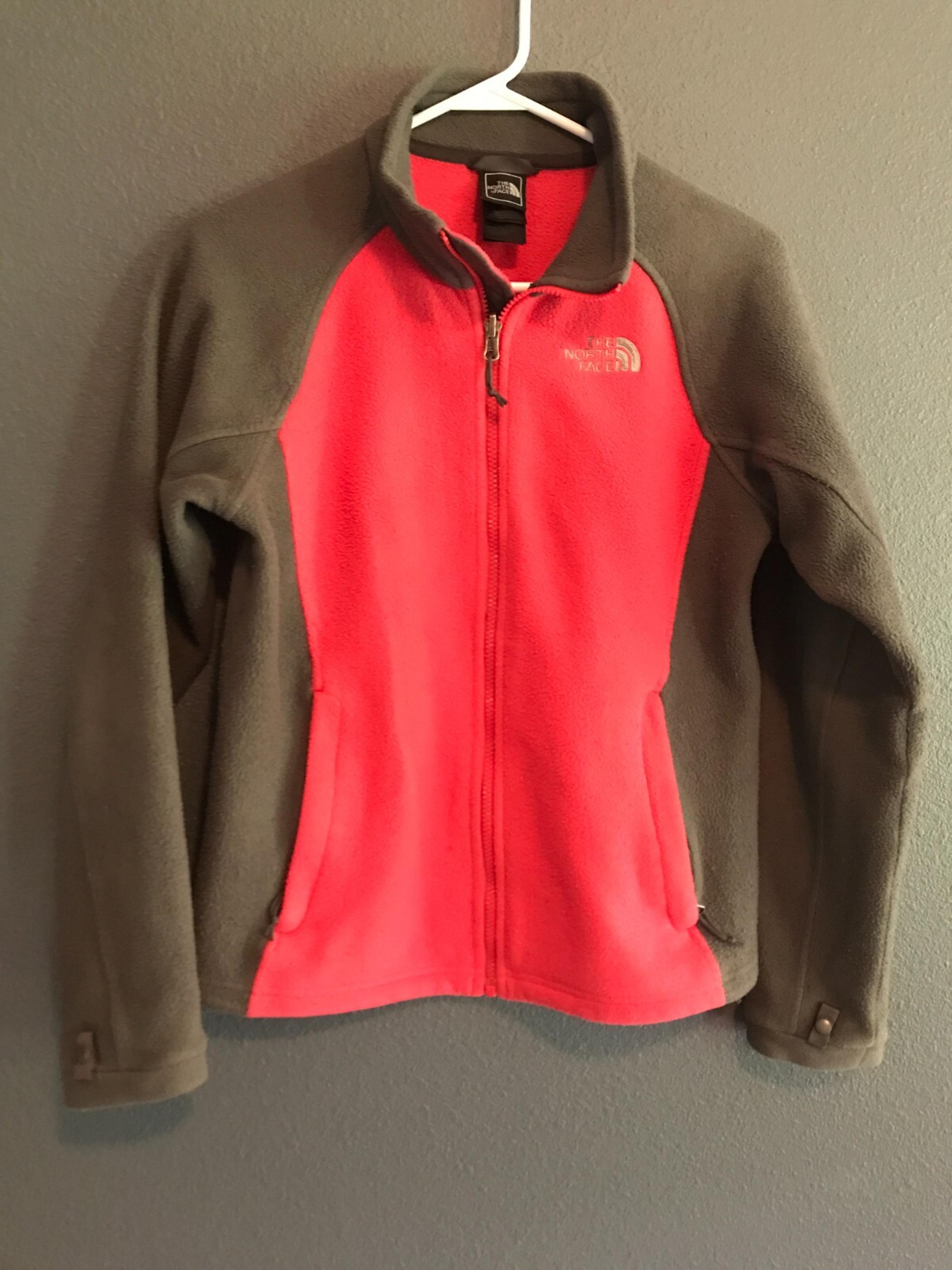 THE NORTH FACE Jacket Womens Small Pink Full Zip Fleece Sweater